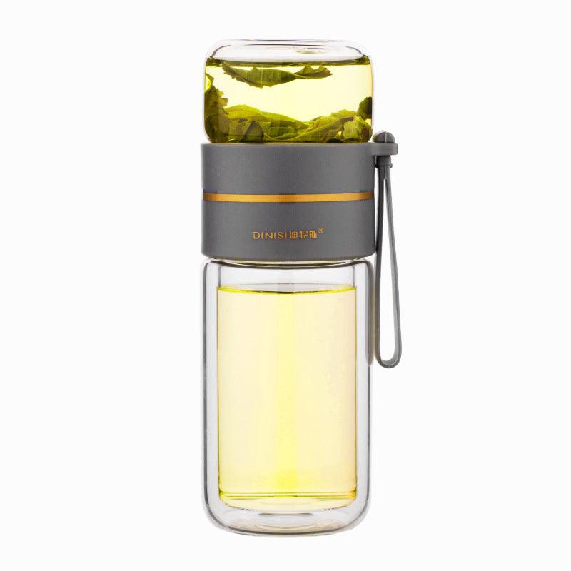 Glass Water Bottle with Tea Infuser-0-KikiHomeCentre