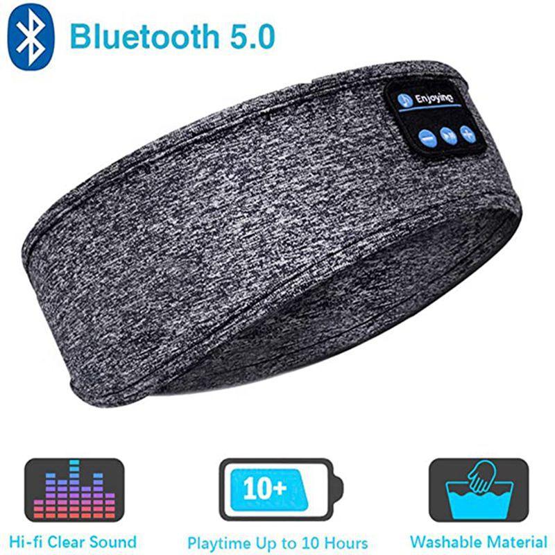 Wireless Bluetooth Sleeping Headphones Headband Thin Soft Elastic Comfortable Music Ear Phones Eye Mask For Side Sleeper Sports-0-KikiHomeCentre