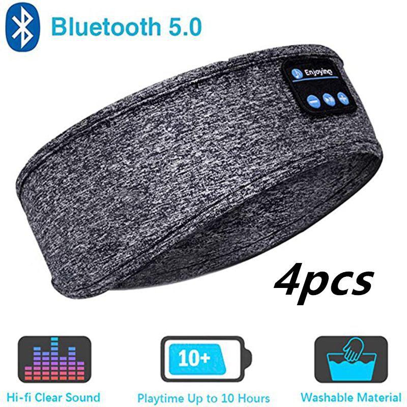 Wireless Bluetooth Sleeping Headphones Headband Thin Soft Elastic Comfortable Music Ear Phones Eye Mask For Side Sleeper Sports-0-KikiHomeCentre