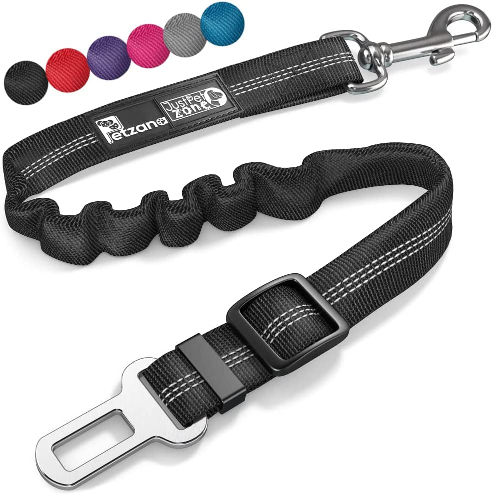 Car Travel Accessories for Dogs Adjustible, Elastic (Black)