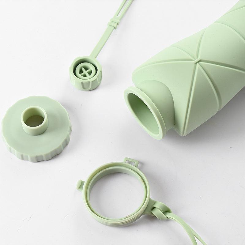 600ml Folding Silicone Water Bottle-0-KikiHomeCentre