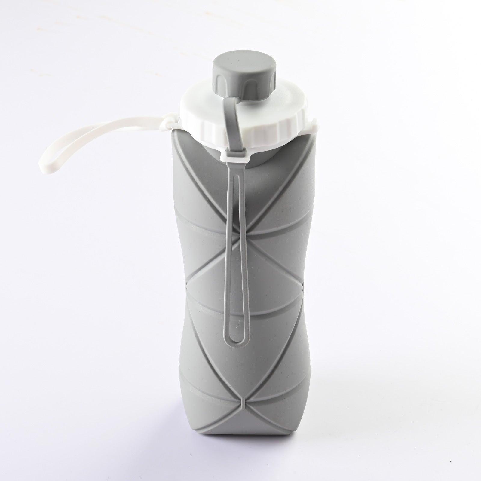 600ml Folding Silicone Water Bottle-0-KikiHomeCentre