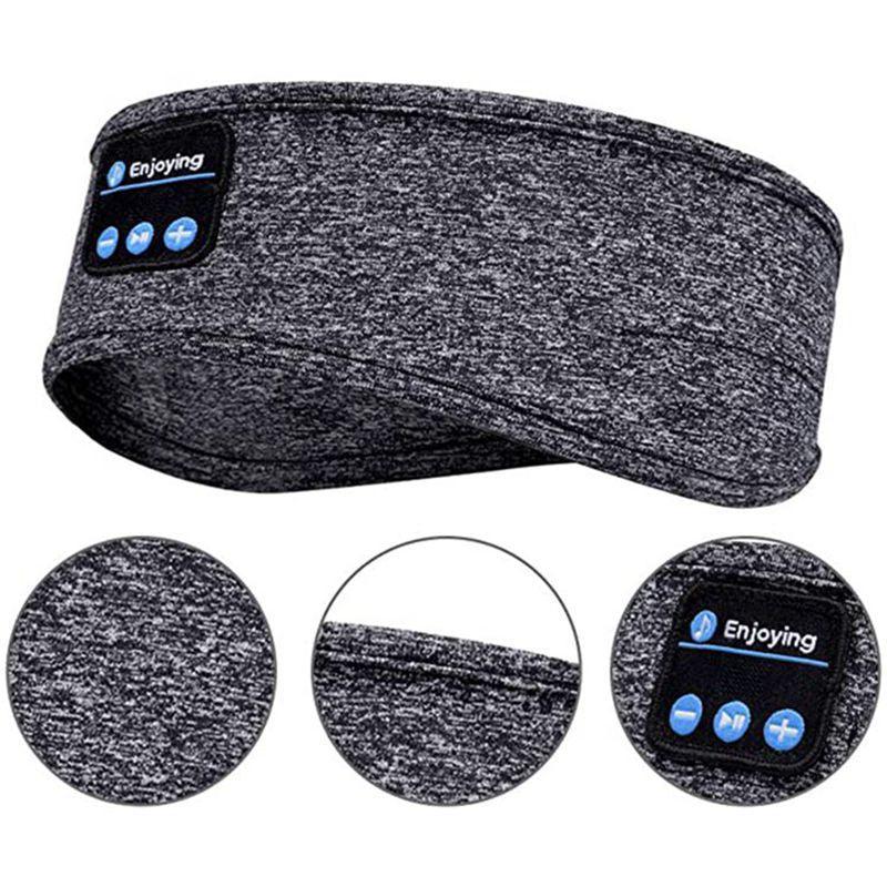 Wireless Bluetooth Sleeping Headphones Headband Thin Soft Elastic Comfortable Music Ear Phones Eye Mask For Side Sleeper Sports-0-KikiHomeCentre