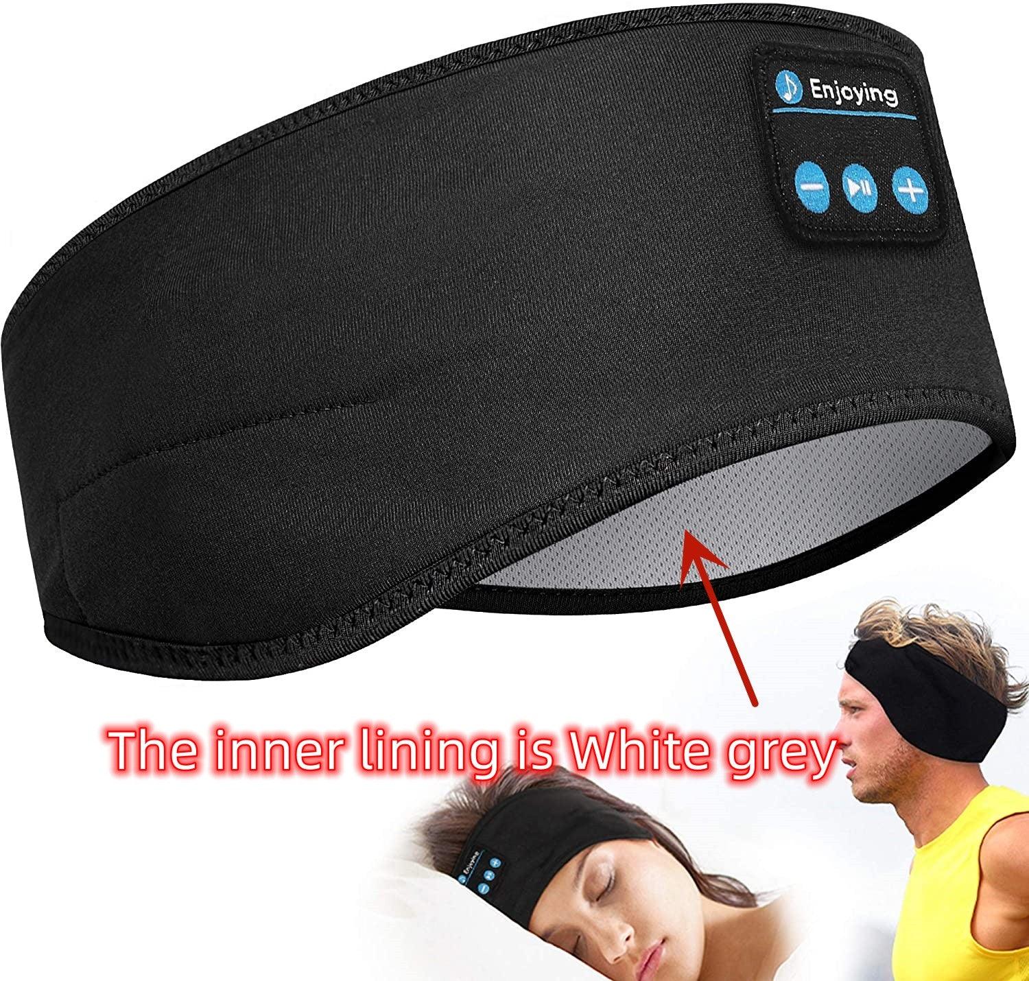 Wireless Bluetooth Sleeping Headphones Headband Thin Soft Elastic Comfortable Music Ear Phones Eye Mask For Side Sleeper Sports-0-KikiHomeCentre