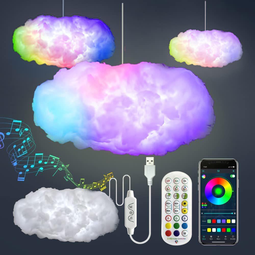 Cloud USB LED Light with Music Sync-Home-KikiHomeCentre