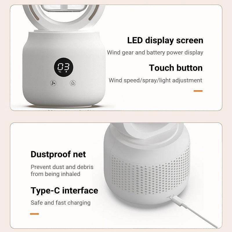 USB Rechargeable Mist Fan-0-KikiHomeCentre