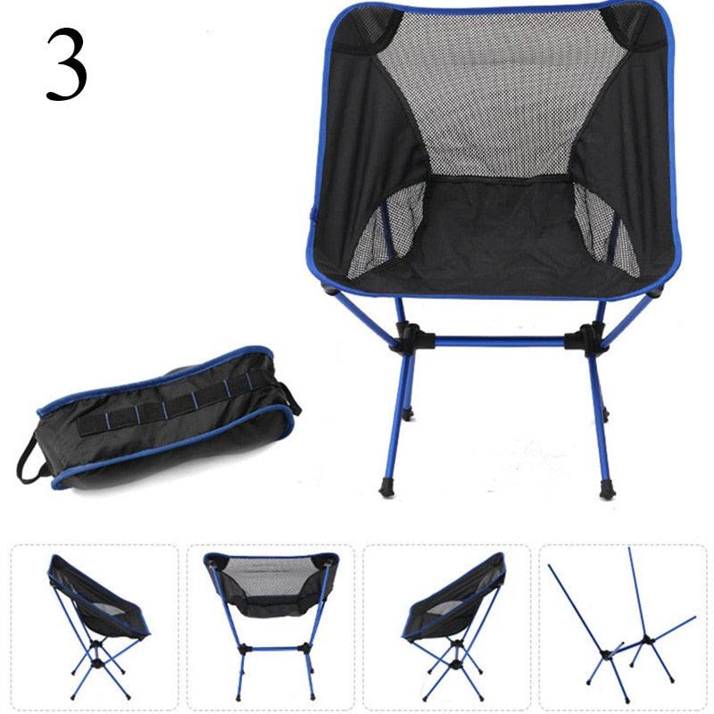 Detachable Portable Folding Moon Chair Outdoor Camping Chairs Beach Fishing Chair-KikiHomeCentre