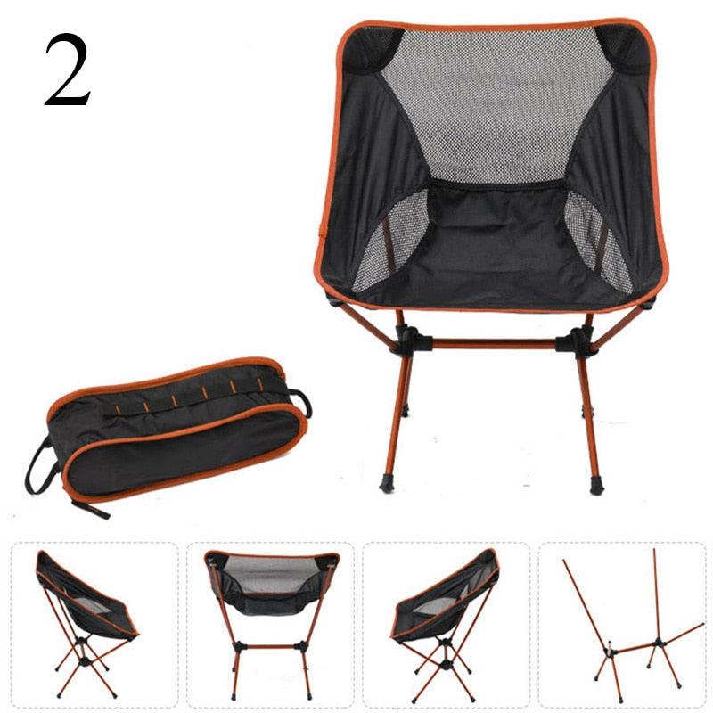 Detachable Portable Folding Moon Chair Outdoor Camping Chairs Beach Fishing Chair-KikiHomeCentre