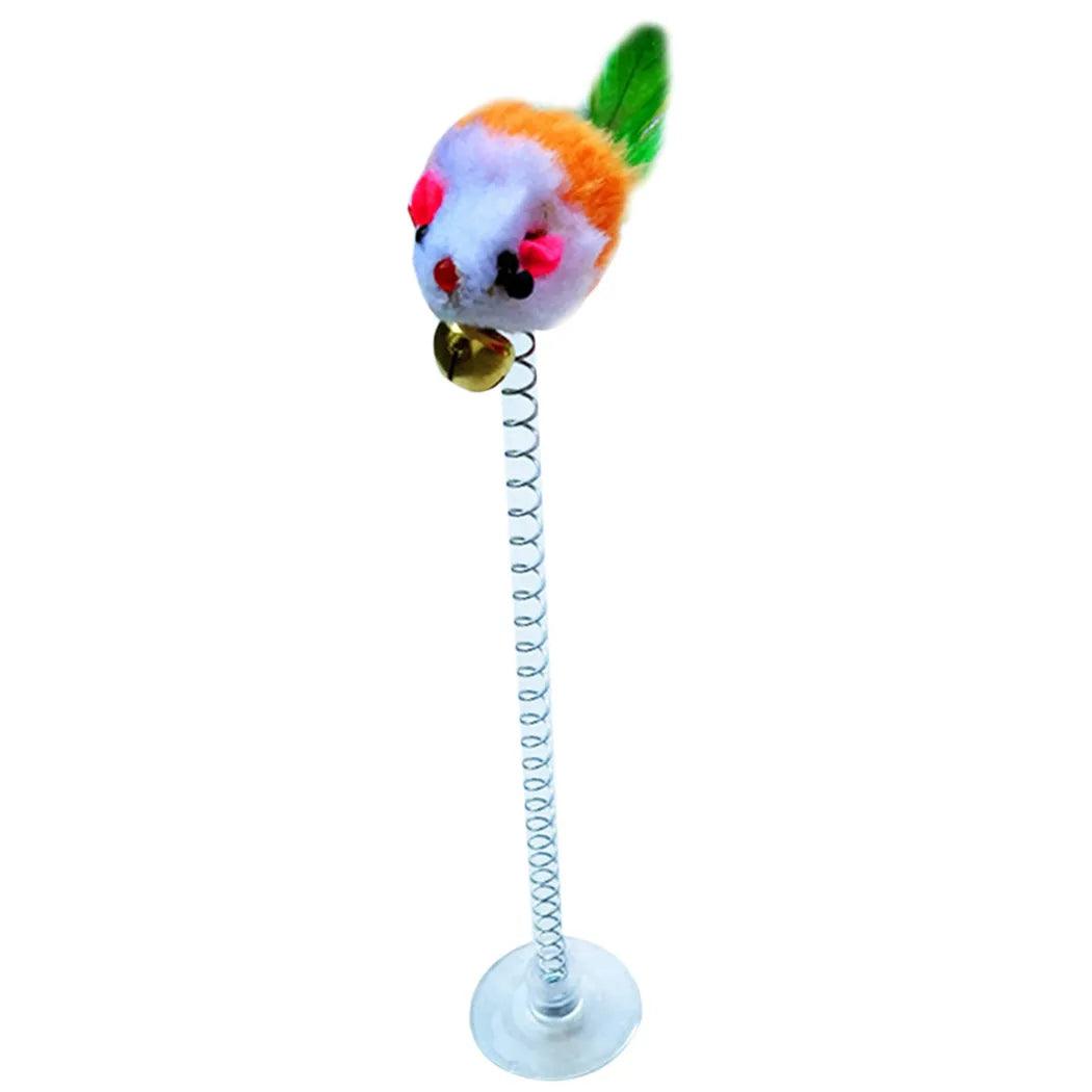 Cat Stick Feather Wand With Bell Mouse Cage Toys-KikiHomeCentre