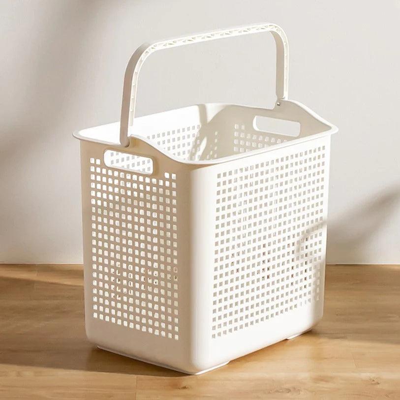 HOUZE - 32L Laundry Basket with Handle (Beige) - Tools-KikiHomeCentre