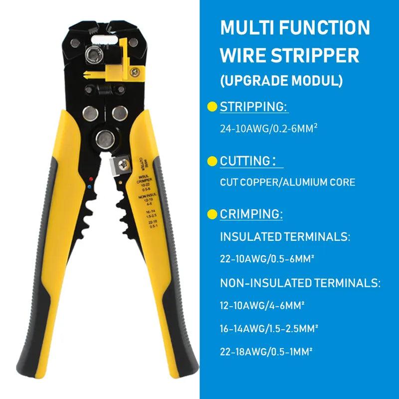 Self-Adjusting Wire Stripper,Cable Cutter Crimper-KikiHomeCentre