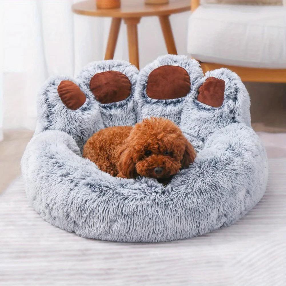 Dog Sofa Cute Bear Paw Shape Bed-KikiHomeCentre