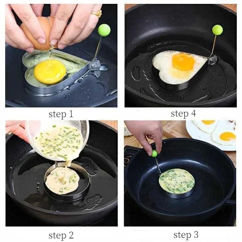 Stainless Steel 5Style Fried Egg Pancake Shaper-KikiHomeCentre