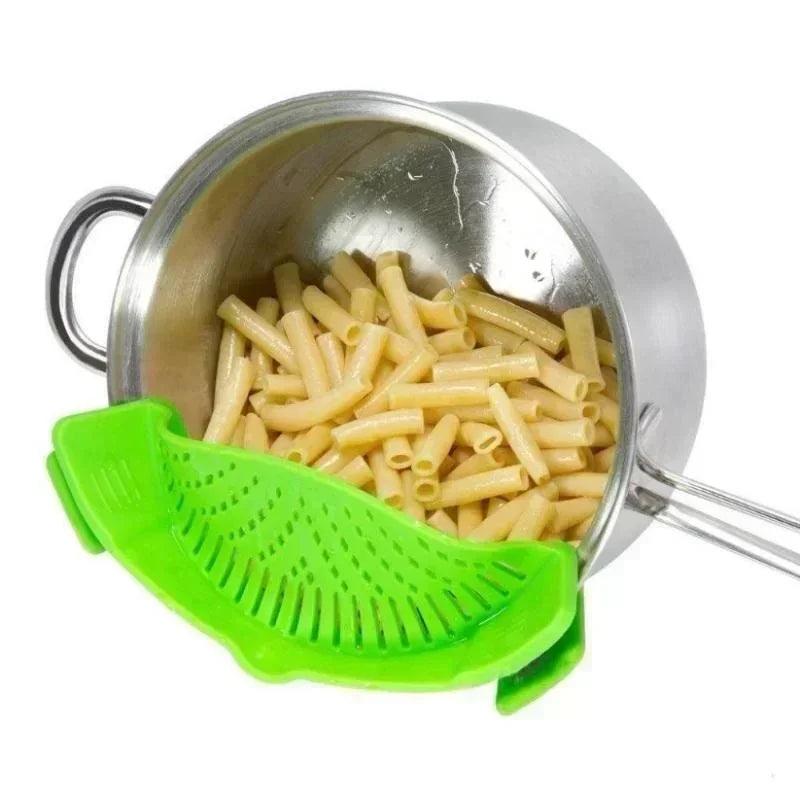 Vegetables Fruit Silicone Clip On Strainer Colander-KikiHomeCentre