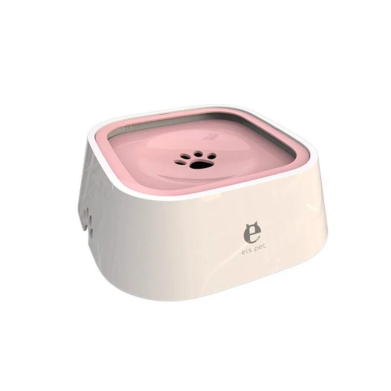 Dog Drinking Water Bowl Floating Non-Wetting Mouth Cat Bowl Without Spill Drinking Water Dispenser Plastic Anti-Over Dog Bowl-pets-KikiHomeCentre