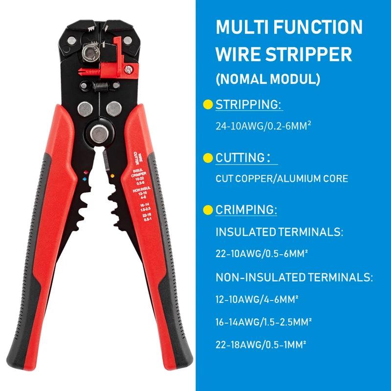 Self-Adjusting Wire Stripper,Cable Cutter Crimper-KikiHomeCentre