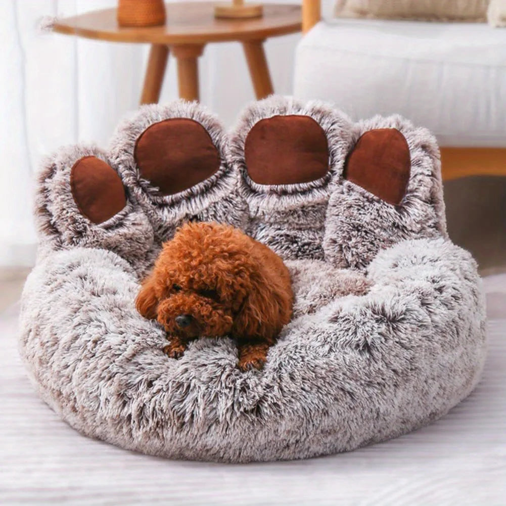 Dog Sofa Cute Bear Paw Shape Bed-KikiHomeCentre