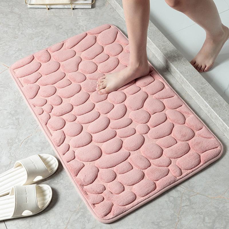 Non-slip Carpets Bathroom Bath In Wash Basin Bathtub Side Floor Rug Shower Room Doormat Memory Foam-KikiHomeCentre