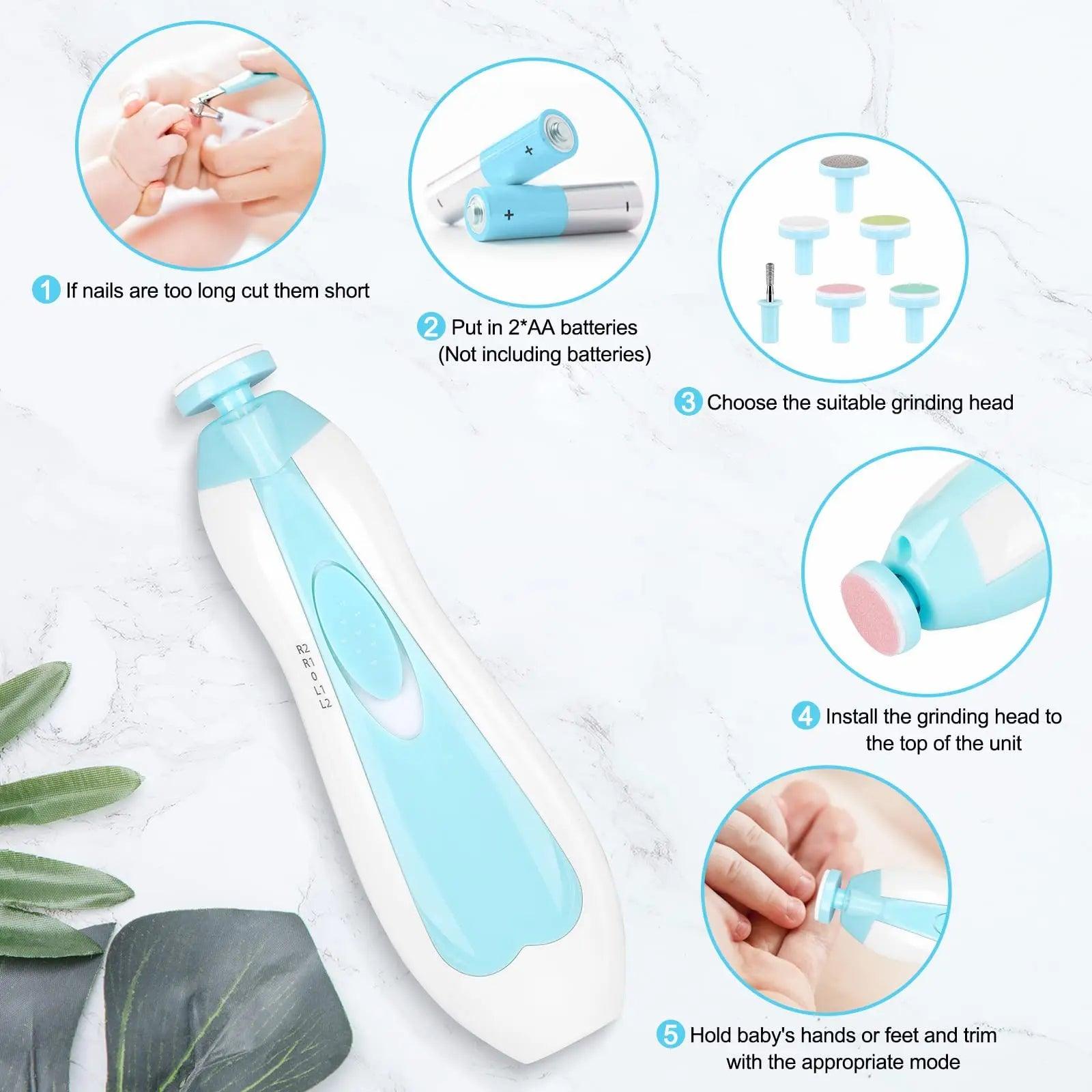 Baby Electric Nail Trimmer-KikiHomeCentre