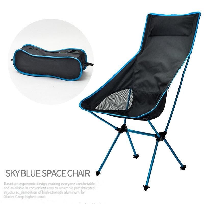 Detachable Portable Folding Moon Chair Outdoor Camping Chairs Beach Fishing Chair-KikiHomeCentre