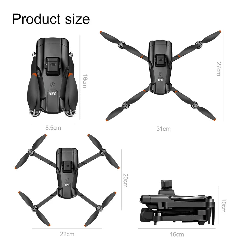 Xiaomi Mijia V198GPS Drone 4K Profesional FPV Brushless Laser obstacle avoidance Aerial Optical Foldable Quadcopter Mini 8K Dron