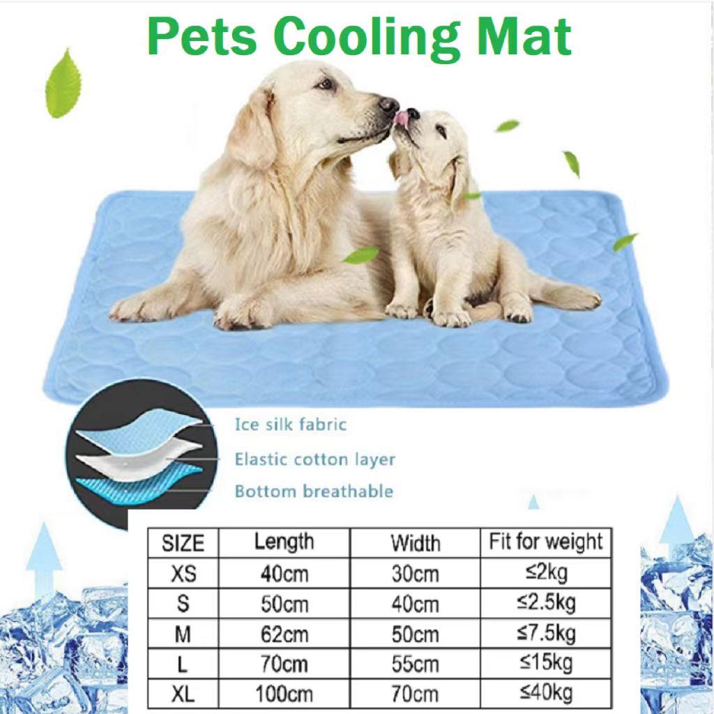 Pet Pad Summer Dog Mat Cooling Dog Ice Silk Pad Breathable Soft Pet Bed Pet Products-0-KikiHomeCentre