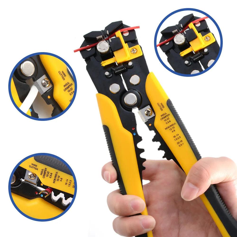 Self-Adjusting Wire Stripper,Cable Cutter Crimper-KikiHomeCentre