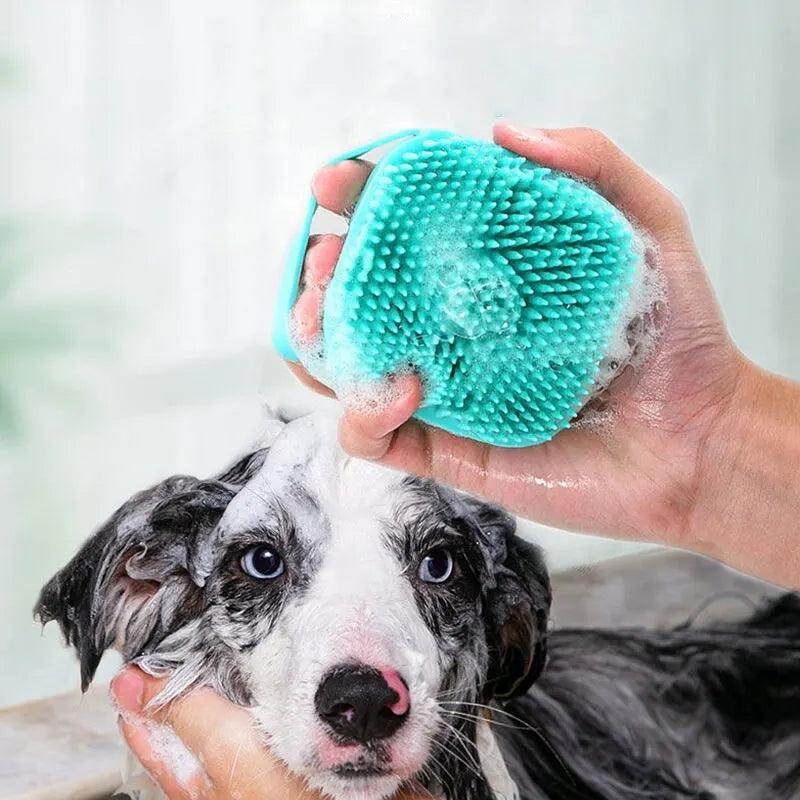 Pet Soft Silicone Massage Bathing Brush-KikiHomeCentre