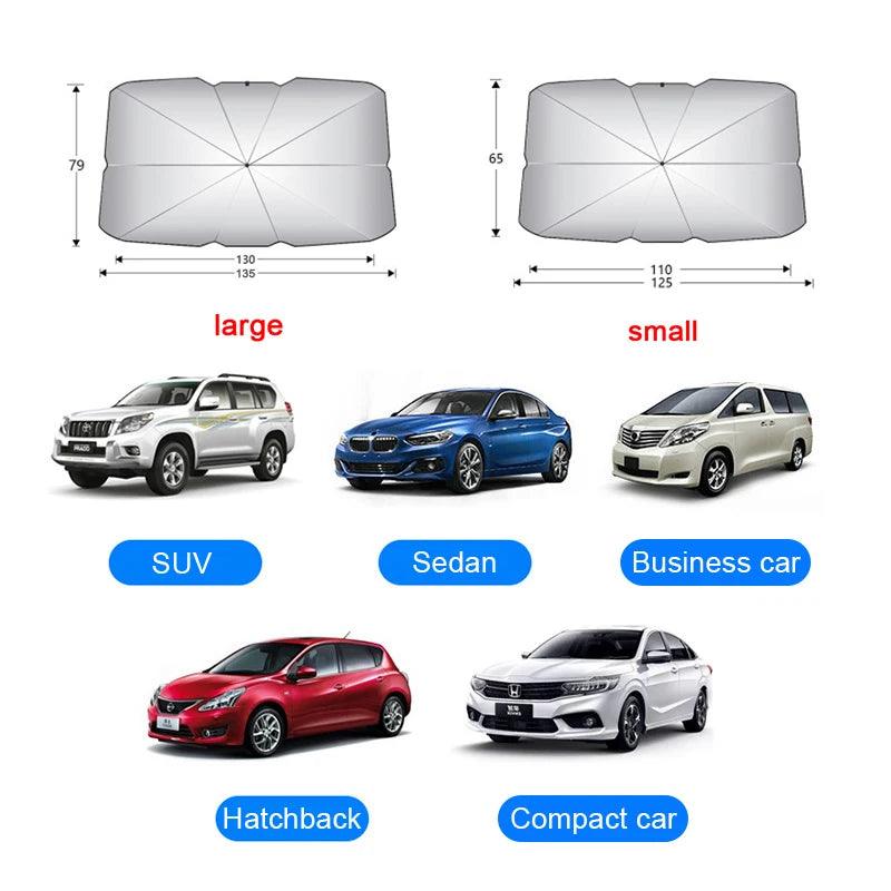 Car Sunshade Umbrella Car Sun Shade Protector-KikiHomeCentre