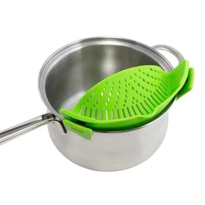 Vegetables Fruit Silicone Clip On Strainer Colander-KikiHomeCentre