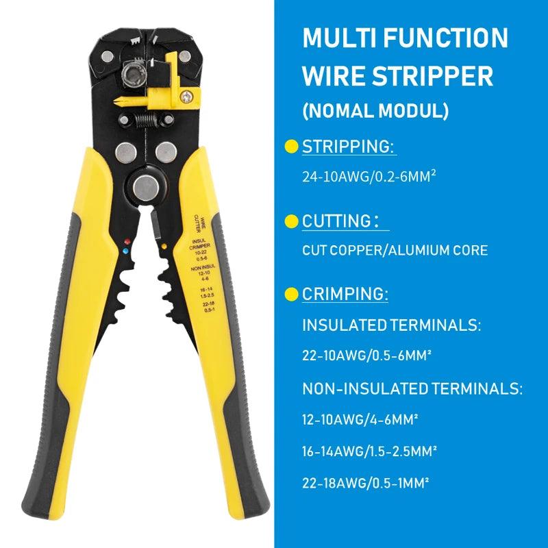 Self-Adjusting Wire Stripper,Cable Cutter Crimper-KikiHomeCentre