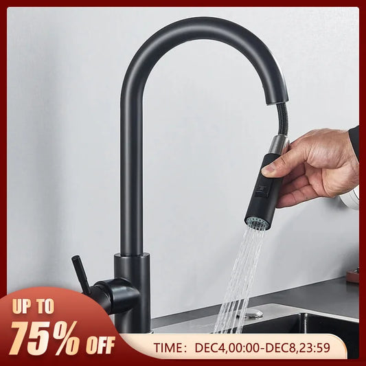 Flexible Pull-Out Kitchen Faucet