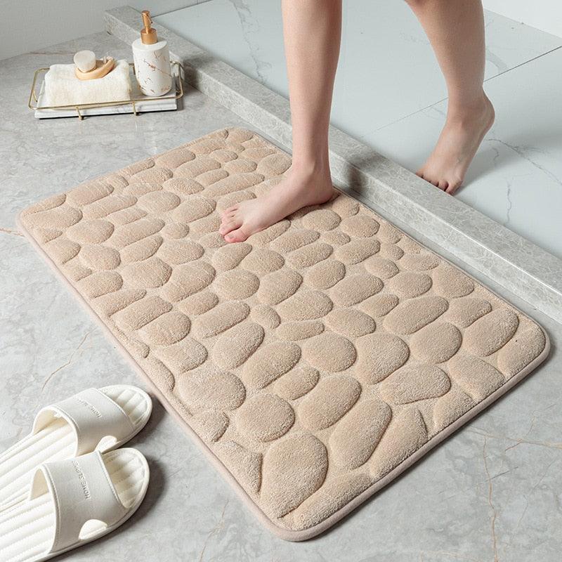 Non-slip Carpets Bathroom Bath In Wash Basin Bathtub Side Floor Rug Shower Room Doormat Memory Foam-KikiHomeCentre