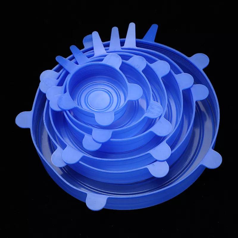 6Pcs Silicone Stretch Lid Food Packaging Bowl-KikiHomeCentre