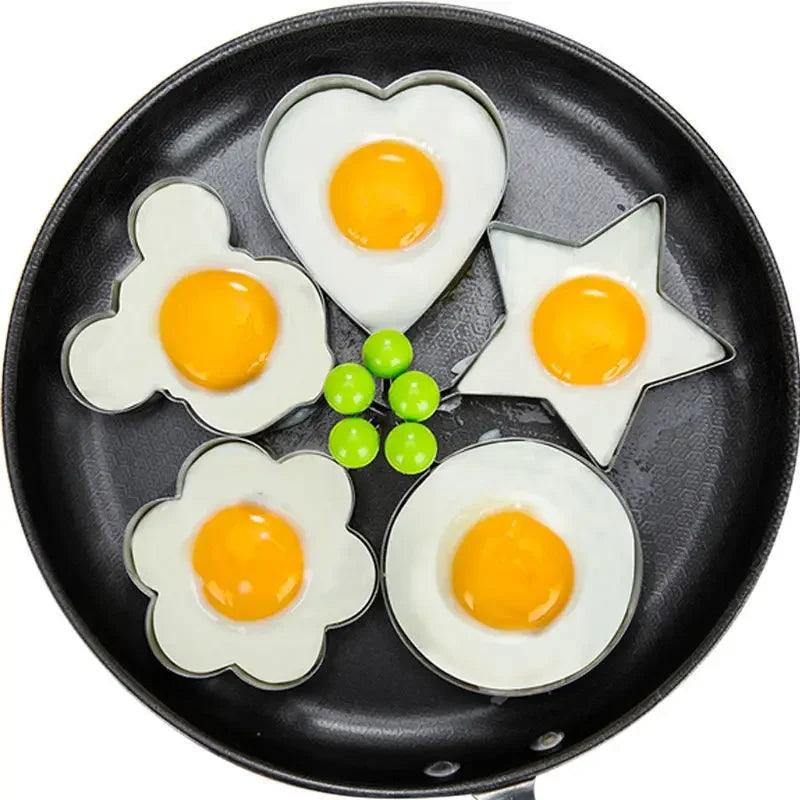 Stainless Steel 5Style Fried Egg Pancake Shaper-KikiHomeCentre