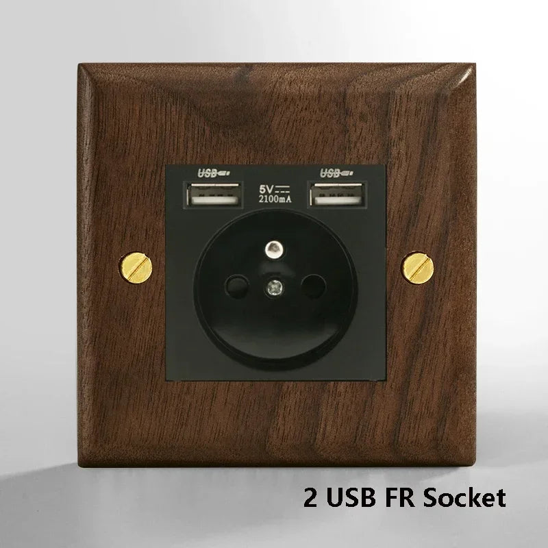 Wooden Switch Panel-KikiHomeCentre