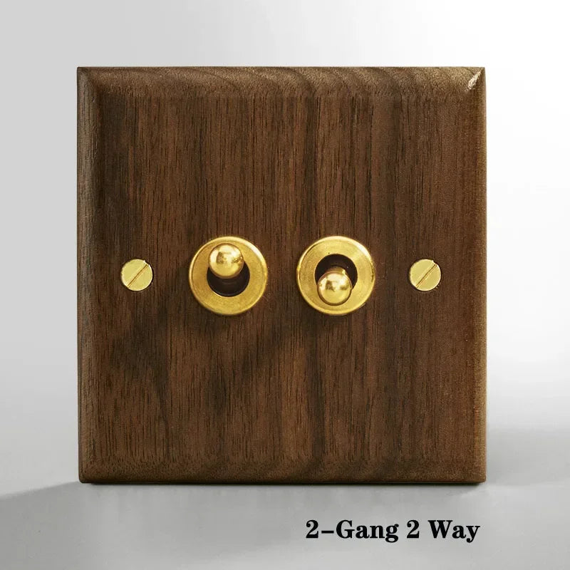 Wooden Switch Panel-KikiHomeCentre