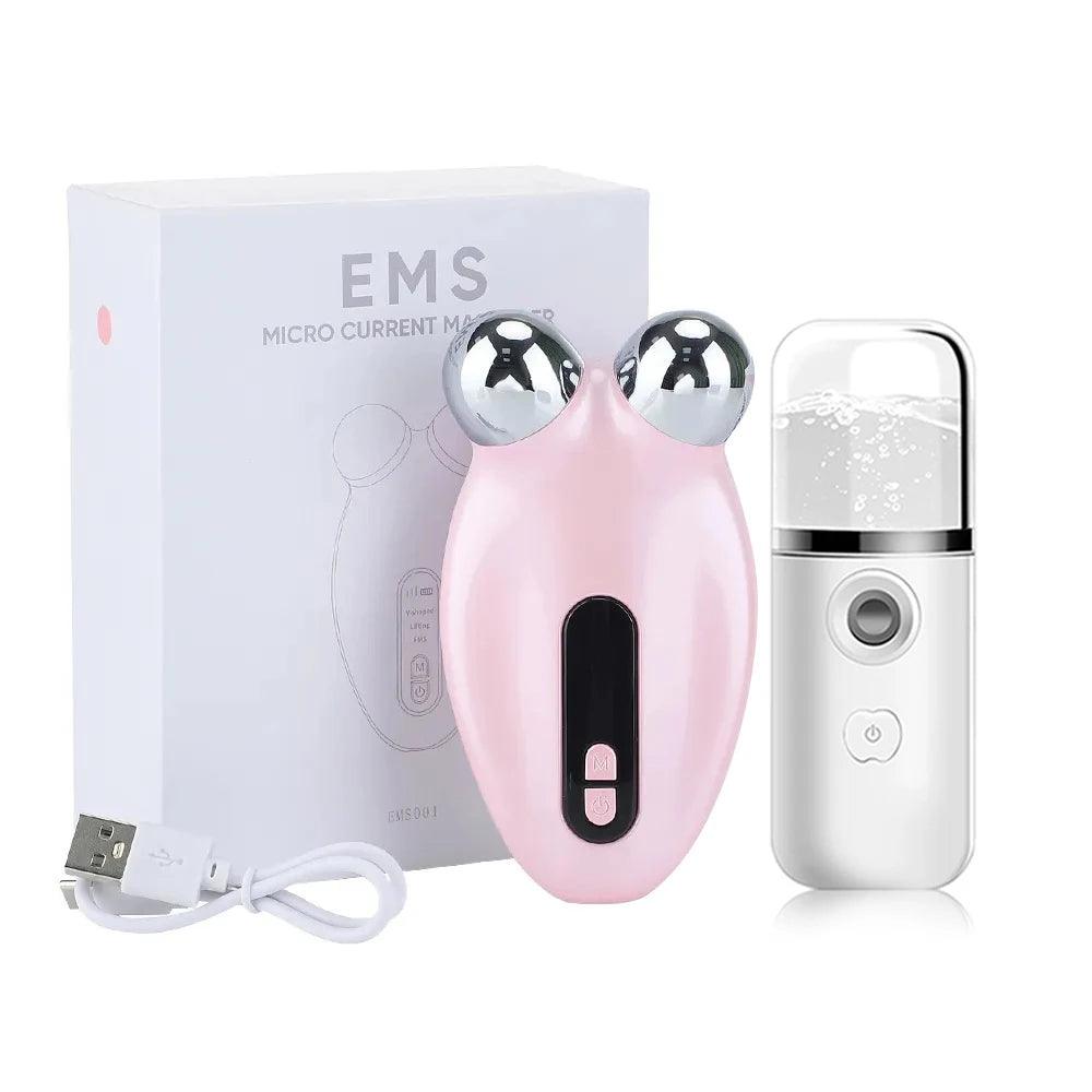 Facial Massager EMS Microcurrent Roller-KikiHomeCentre