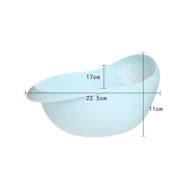 Kitchen Rice Sieve Plastic Colander-KikiHomeCentre