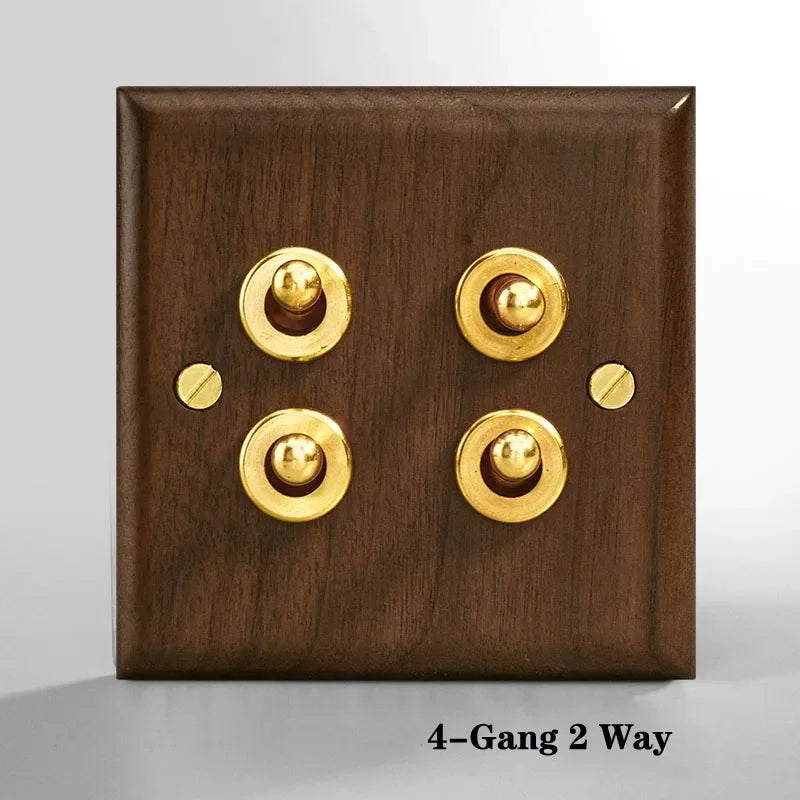 Wooden Switch Panel-KikiHomeCentre