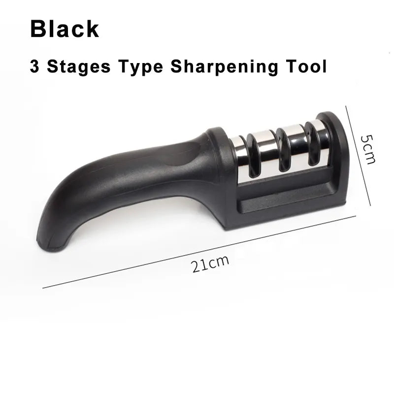 4-in-1 Stainless Steel Knife Sharpener-KikiHomeCentre