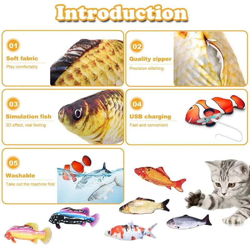 Pet 3D Simulation Dancing Wiggle Fish Toy-KikiHomeCentre