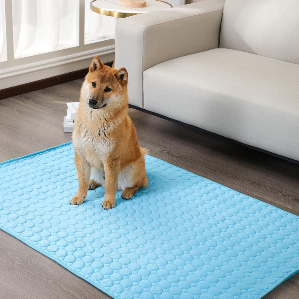 Pet Pad Summer Dog Mat Cooling Dog Ice Silk Pad Breathable Soft Pet Bed Pet Products-0-KikiHomeCentre