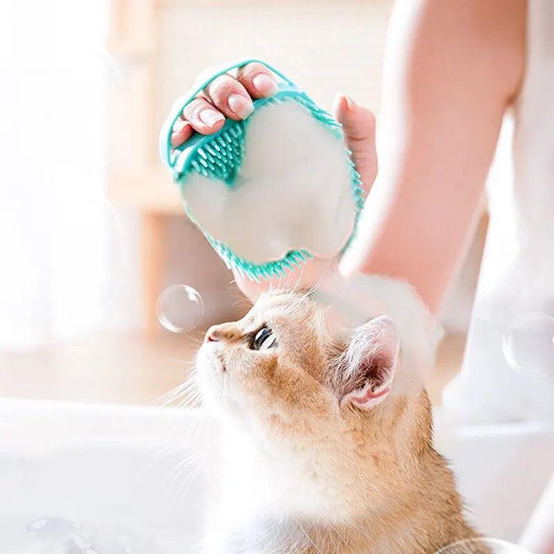 Pet Soft Silicone Massage Bathing Brush-KikiHomeCentre