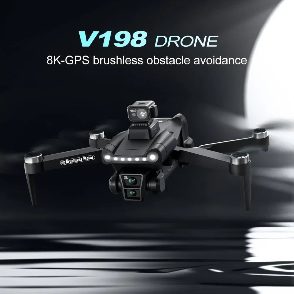 Xiaomi Mijia V198GPS Drone 4K Profesional FPV Brushless Laser obstacle avoidance Aerial Optical Foldable Quadcopter Mini 8K Dron