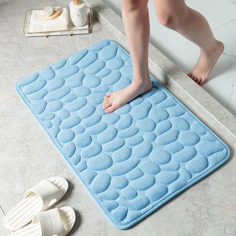 Non-slip Carpets Bathroom Bath In Wash Basin Bathtub Side Floor Rug Shower Room Doormat Memory Foam-KikiHomeCentre