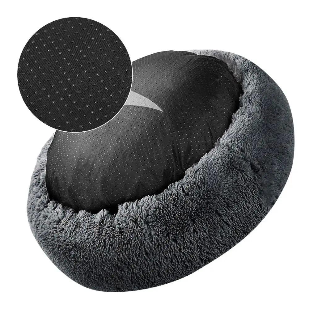 Pet Dog Comfortable Donut Cuddler Round Bed-KikiHomeCentre