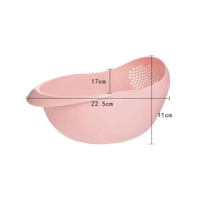 Kitchen Rice Sieve Plastic Colander-KikiHomeCentre