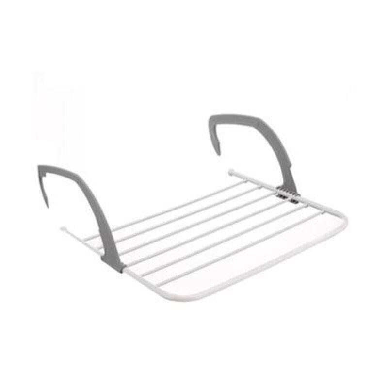 Foldable Drying Rack Folding Outdoor Pole Portable Clothes Punch Radiator Hanger Balcony-KikiHomeCentre