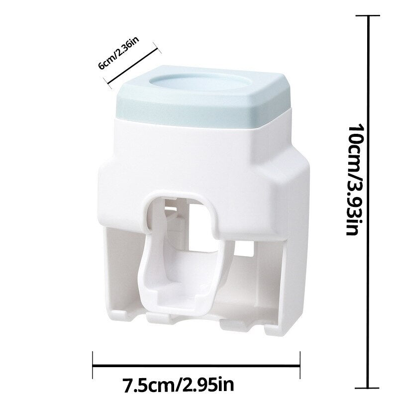 Automatic Toothpaste Dispenser Creative Wall Mount and Small Toothbrush Holder Toothpaste Squeezer-0-KikiHomeCentre